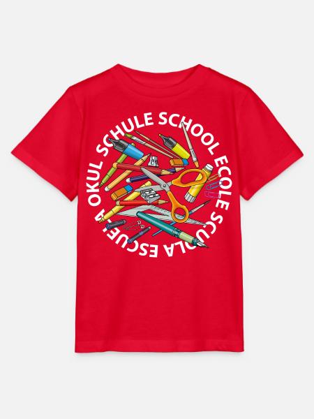 Schule in diversen Sprachen - Stanley/Stella Kinder T-Shirt MINI CREATOR - Rot