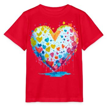 ich schenke dir meine Herz - Stanley/Stella Kinder T-Shirt MINI CREATOR  - Rot - Vorne - Jaiden (125cm)