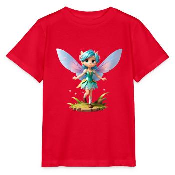 Little Fairy - Stanley/Stella MINI CREATOR Kids’ T-Shirt - red - Front - Jaiden (125cm)