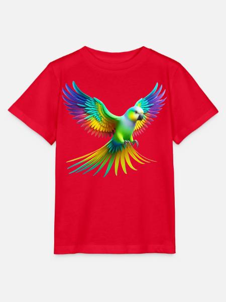Regenbogensittich (02) - Stanley/Stella Kinder T-Shirt MINI CREATOR  - Rot