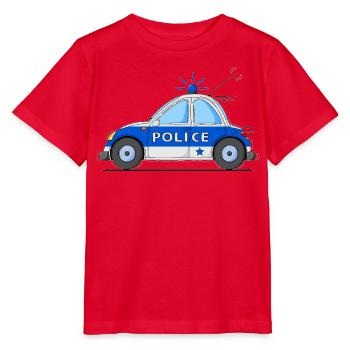 Police Car Police Blue - Stanley/Stella MINI CREATOR Kids’ T-Shirt - red - Front - Jaiden (125cm)