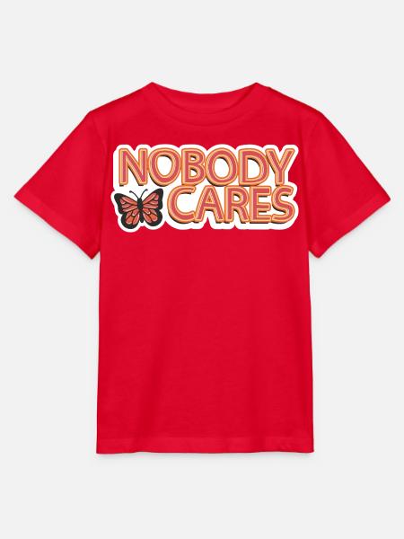 Nobody Cares – Sarkastischer Schriftzug - Stanley/Stella Kinder T-Shirt MINI CREATOR  - Rot
