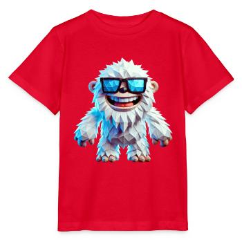 Cooler Yeti - Stanley/Stella Kinder T-Shirt MINI CREATOR  - Rot - Vorne - Jaiden (125cm)