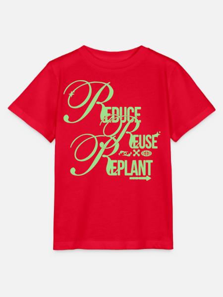 Reduce Reuse Replant Statement - Stanley/Stella Kinder T-Shirt MINI CREATOR - Rot