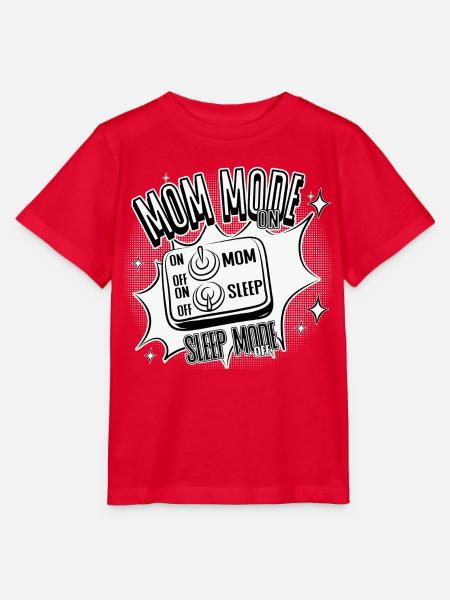 Mom Mode On – Sleep Mode Off - Stanley/Stella Kinder T-Shirt MINI CREATOR  - Rot