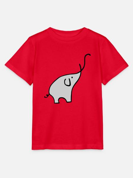 Elephan - Stanley/Stella Kinder T-Shirt MINI CREATOR - Rot