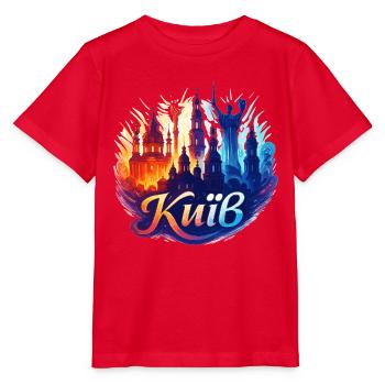 Kiew Kyjiw Hauptstadt Ukraine Geschenk - Stanley/Stella Kinder T-Shirt MINI CREATOR  - Rot - Vorne - Jaiden (125cm)