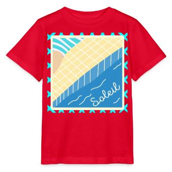 SWIMMING POOL SUMMER VACATION SUN - Stanley/Stella MINI CREATOR Kids’ T-Shirt - red - Front - Jaiden (125cm)
