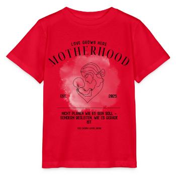 Motherhood EST 2025 – Gentle Parenting Design - Stanley/Stella MINI CREATOR Kids’ T-Shirt - red - Front - Jaiden (125cm)