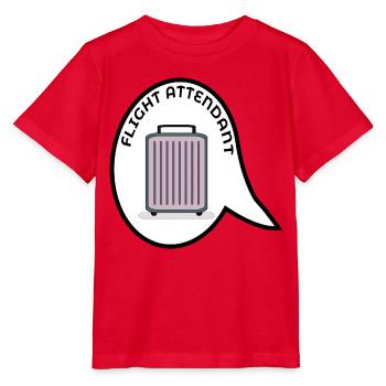 VALISE D’HÔTESSE DE L’AIR - T-shirt bio MINI CREATOR Stanley/Stella Enfant - rouge - Devant - Jaiden (125cm)