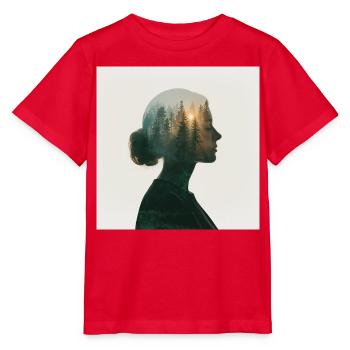 Mystical closeness to nature - Stanley/Stella MINI CREATOR Kids’ T-Shirt - red - Front - Jaiden (125cm)