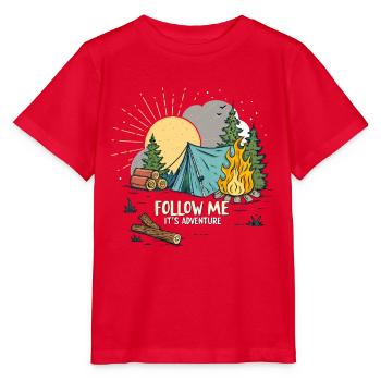 Outdoor Adventure Nature Motif - Stanley/Stella MINI CREATOR Kids’ T-Shirt - red - Front - Jaiden (125cm)
