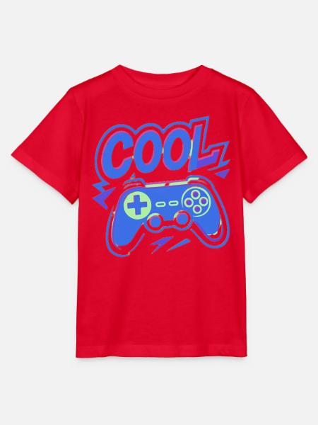 Neon Gaming Controller - Stanley/Stella Kinder T-Shirt MINI CREATOR - Rot