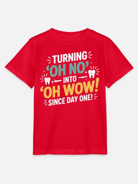 Mikroskoparbeit im Dentallabor - Stanley/Stella Kinder T-Shirt MINI CREATOR  - Rot