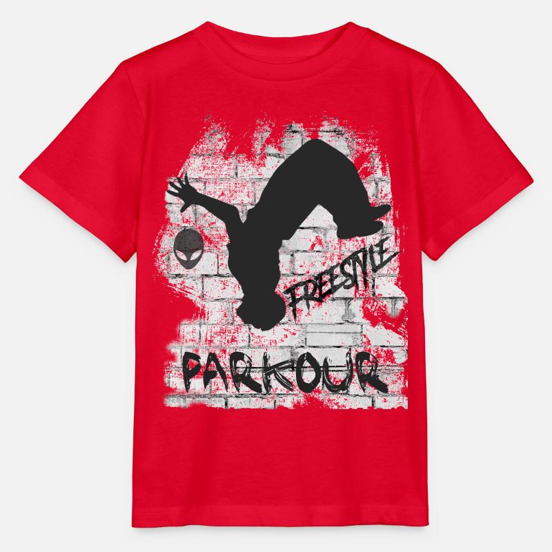 Parkour - T-shirt bio MINI CREATOR Stanley/Stella Enfant - rouge