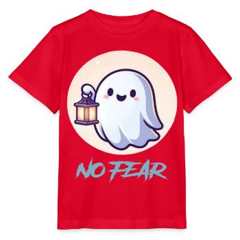 No Fear Ghost Lantern - Stanley/Stella MINI CREATOR Kids’ T-Shirt - red - Front - Jaiden (125cm)