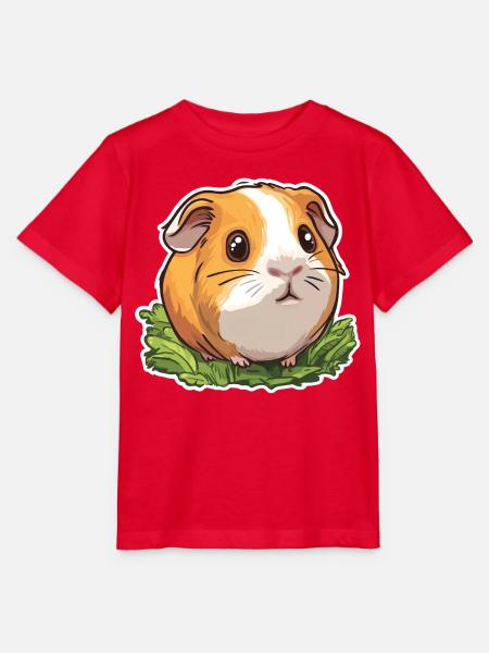 Meerschweinchen - Stanley/Stella Kinder T-Shirt MINI CREATOR - Rot