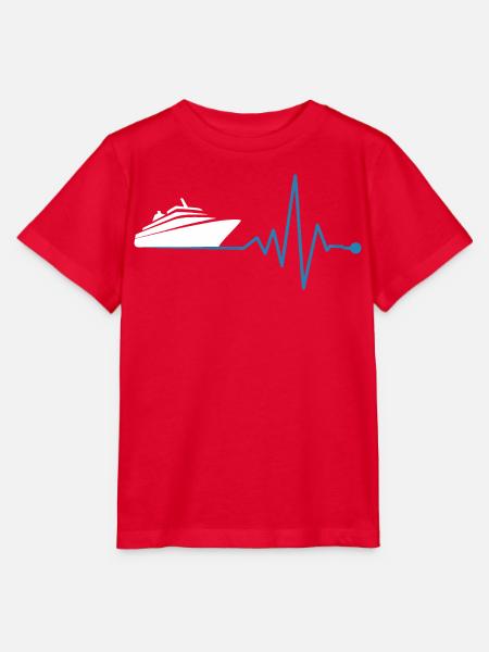 Yacht und Herzschlag - Stanley/Stella Kinder T-Shirt MINI CREATOR - Rot
