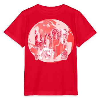 Espoir Terre Espoir - T-shirt bio MINI CREATOR Stanley/Stella Enfant - rouge - Devant - Jaiden (125cm)
