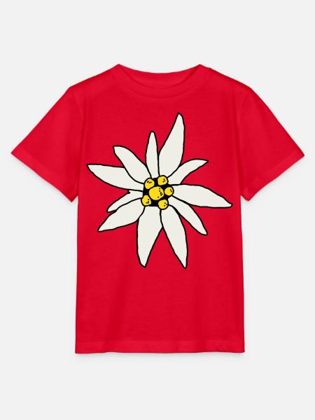 Edelweiß Chalet BlumeHütten Vintage Alm Souvenir - Stanley/Stella Kinder T-Shirt MINI CREATOR - Rot