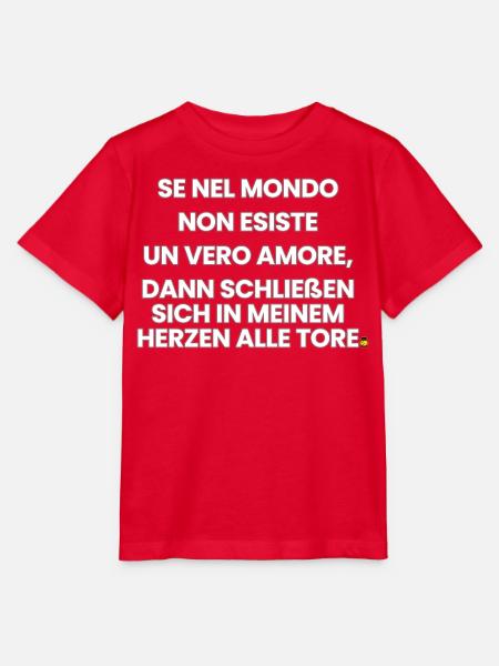 Italienisch-Deutsch-Reim 1 (Ver. A) - Stanley/Stella Kinder T-Shirt MINI CREATOR - Rot