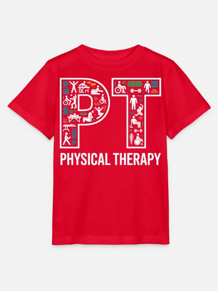Physiotherapie Mosaik Piktogramm - Stanley/Stella Kinder T-Shirt MINI CREATOR - Rot