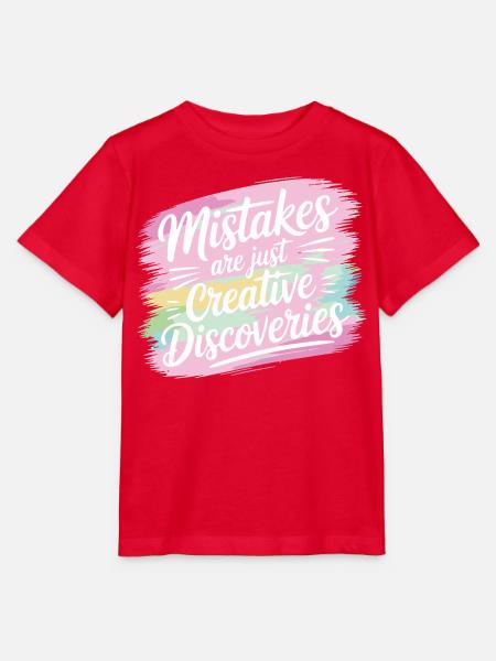 Creative Discoveries Motivation Design - Stanley/Stella Kinder T-Shirt MINI CREATOR - Rot