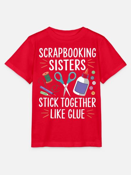 Scrapbooking Schwestern: Kleben wie Kleber - Stanley/Stella Kinder T-Shirt MINI CREATOR - Rot