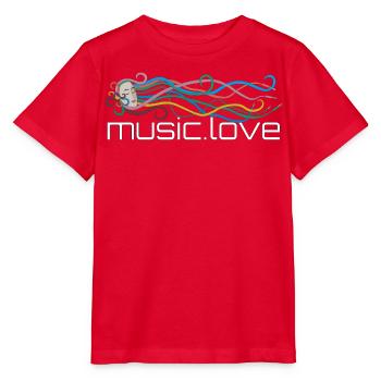 Music streams music.love - Stanley/Stella MINI CREATOR Kids’ T-Shirt - red - Front - Jaiden (125cm)