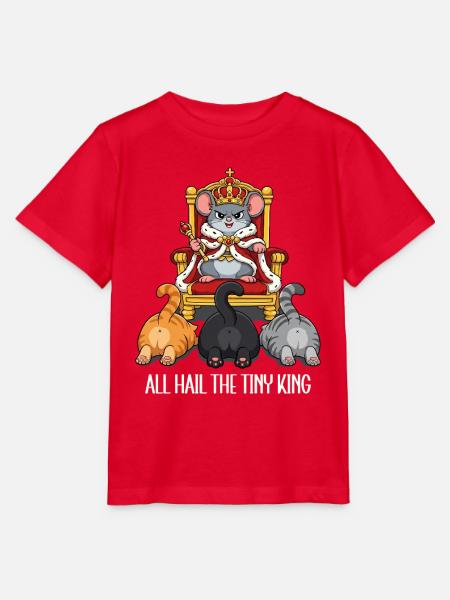 Winziger Mäusekönig Katzen Cartoon - Stanley/Stella Kinder T-Shirt MINI CREATOR  - Rot