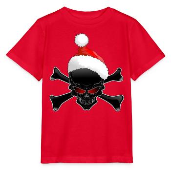 Evil Santa Skull Dark Christmas - Stanley/Stella Kinder T-Shirt MINI CREATOR  - Rot - Vorne - Jaiden (125cm)
