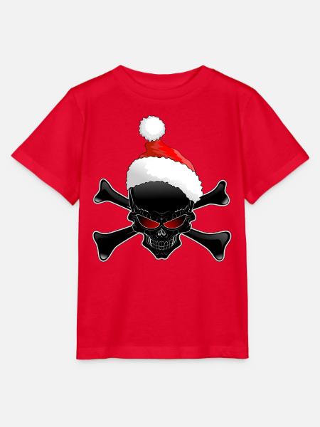Evil Santa Skull Dark Christmas - Stanley/Stella Kinder T-Shirt MINI CREATOR - Rot