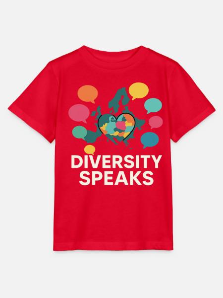 Vielfalt trifft Weltkugel - Stanley/Stella Kinder T-Shirt MINI CREATOR - Rot