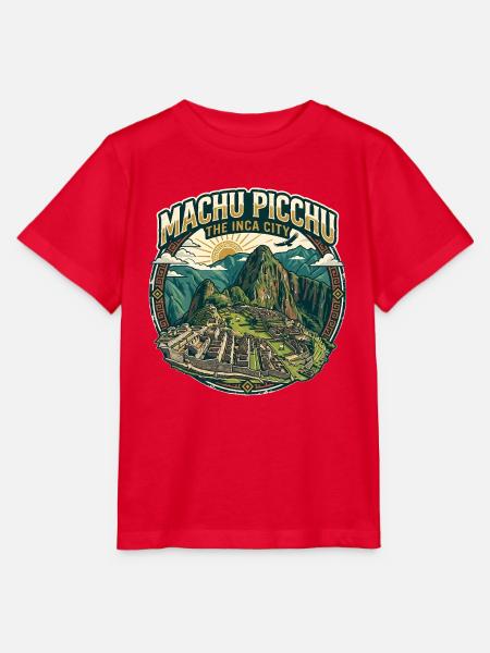 Machu Picchu Inca City - Stanley/Stella Kinder T-Shirt MINI CREATOR  - Rot