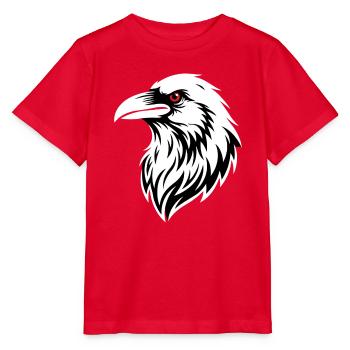 Raven-Krähen-Maskottchen-Logo Sport Gaming - Stanley/Stella Kinder T-Shirt MINI CREATOR  - Rot - Vorne - Jaiden (125cm)