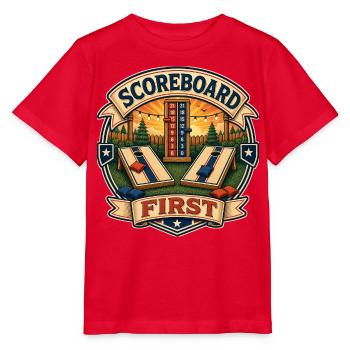 SCOREBOARD FIRST - Stanley/Stella MINI CREATOR Kids’ T-Shirt - red - Front - Jaiden (125cm)