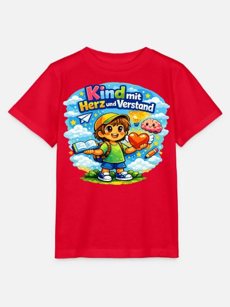 Kind mit Herz und Verstand - Stanley/Stella Kinder T-Shirt MINI CREATOR - Rot