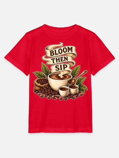 BLOOM THEN SIP - Stanley/Stella Kinder T-Shirt MINI CREATOR  - Rot