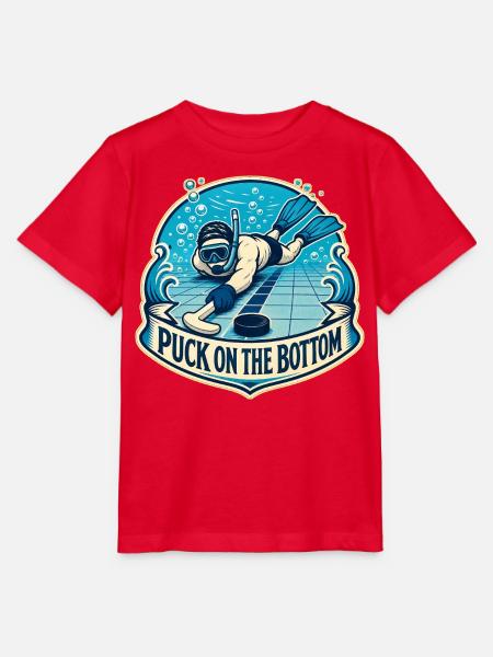 PUCK ON THE BOTTOM - Stanley/Stella Kinder T-Shirt MINI CREATOR - Rot