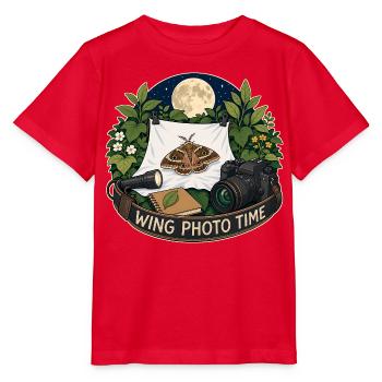 WING PHOTO TIME - Stanley/Stella MINI CREATOR Kids’ T-Shirt - red - Front - Jaiden (125cm)