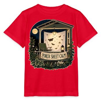 PORCH SHEET CALM - Stanley/Stella MINI CREATOR Kids’ T-Shirt - red - Front - Jaiden (125cm)