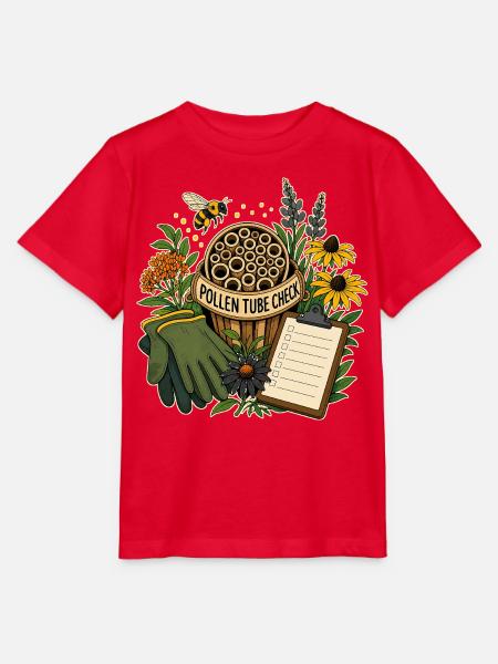 POLLEN TUBE CHECK Pflanzen - Stanley/Stella Kinder T-Shirt MINI CREATOR - Rot