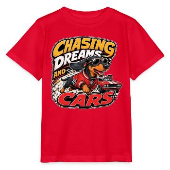 Dachshund - Stanley/Stella MINI CREATOR Kids’ T-Shirt - red - Front - Jaiden (125cm)