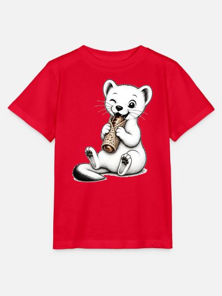 L-Hermelin-Wurstpatty - Stanley/Stella Kinder T-Shirt MINI CREATOR - Rot