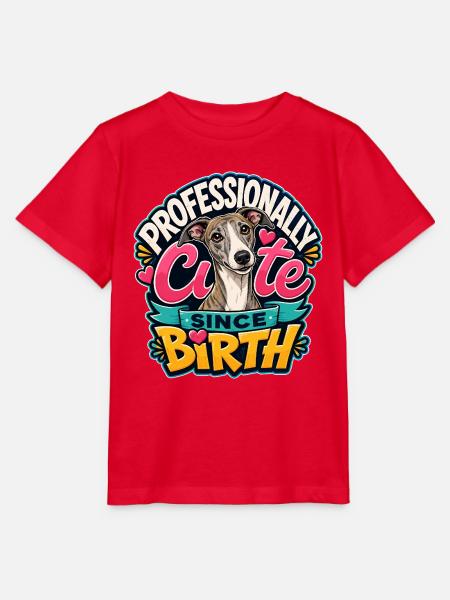 Whippet - Stanley/Stella Kinder T-Shirt MINI CREATOR  - Rot