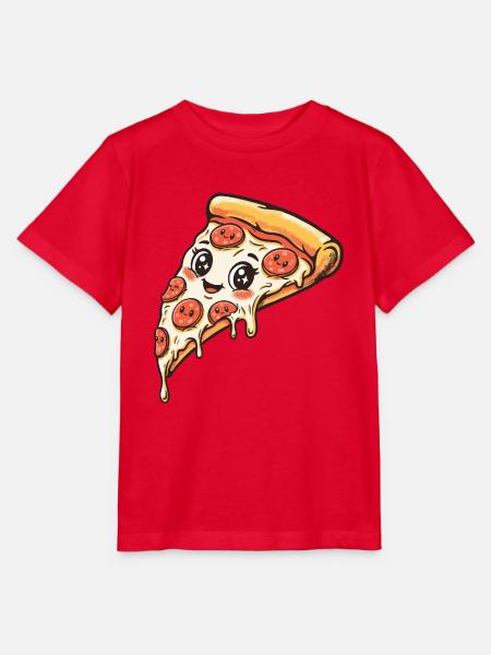 Pizza Slice - Stanley/Stella Kinder T-Shirt MINI CREATOR  - Rot