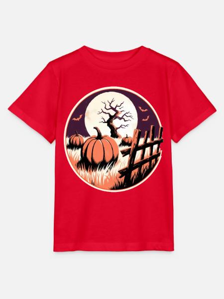 Kürbisfeld Nacht - Stanley/Stella Kinder T-Shirt MINI CREATOR - Rot
