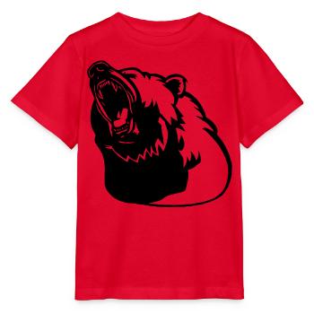 Das Erwachen des Schwarzbären - Stanley/Stella Kinder T-Shirt MINI CREATOR  - Rot - Vorne - Jaiden (125cm)