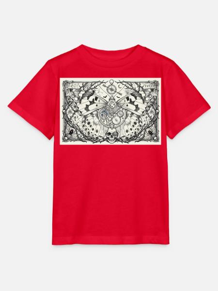 Steampunk Schmetterling Halloween - Stanley/Stella Kinder T-Shirt MINI CREATOR  - Rot