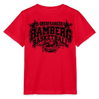Bamberg Basketball Vintage Design - Stanley/Stella Kinder T-Shirt MINI CREATOR  - Rot - Vorne - Jaiden (125cm)